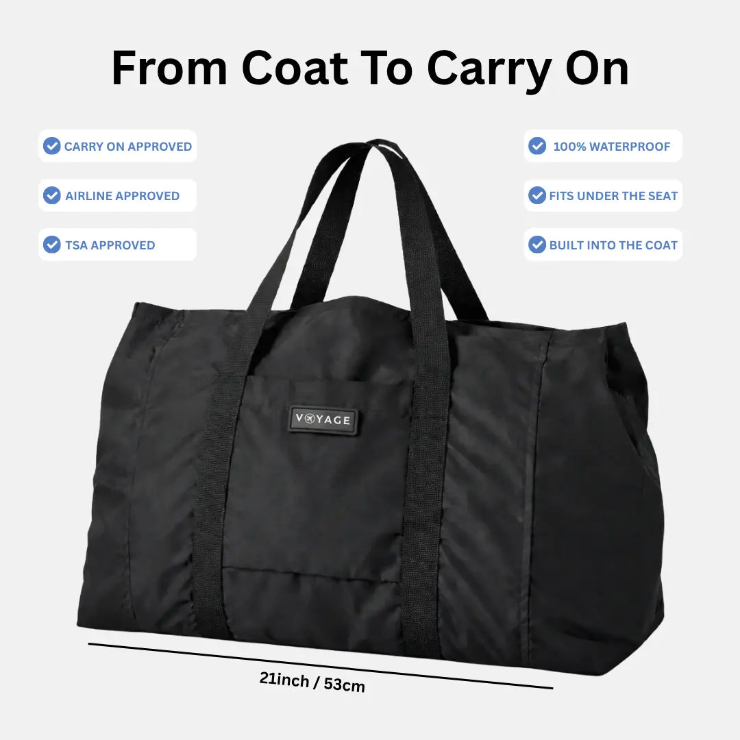 VoyageCoat™ The Packable Travel Coat